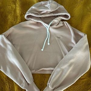 Pink crop top sweater/Hollister